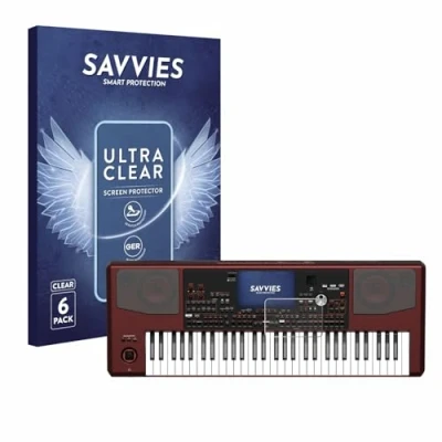 Afbeelding van Savvies Screenprotector voor KORG Pa700 Folie Beschermfolie transparant (6 Stuks)