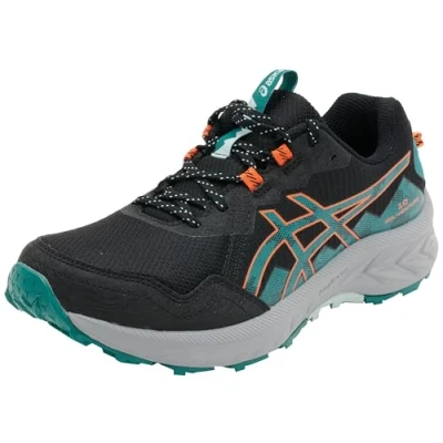 Afbeelding van Asics Gelventure 10 Hardloopschoenen voor op de weg, Heren, Maat: 42, Black/rainy lake Textiel/ synthetisch