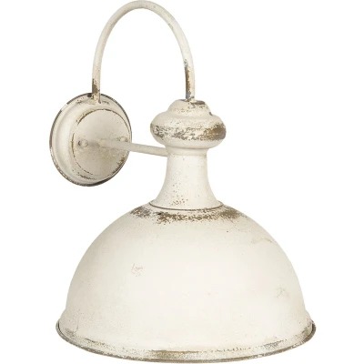 Afbeelding van Clayre &amp; Eef Witte Wandlamp 34*41*43 cm E27/max 1*60W 6LMP700W