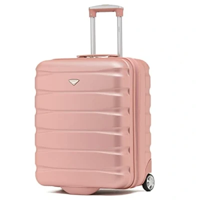 Afbeelding van Flight Knight Lichtgewicht ABS koffer met 2 wielen, harde koffer, handbagage voor in de cabine, goedgekeurd meer dan 100 luchtvaartmaatschappijen, waaronder British Airways, Ryanair en easyJet