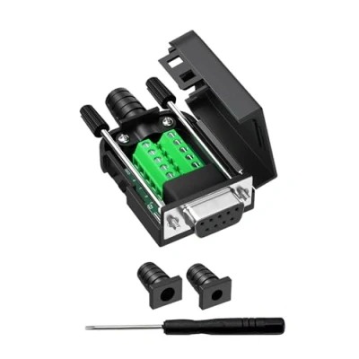 Afbeelding van Connector DB9 RS232 D SUB Vrouwelijke Adapter 9 pins poort naar Terminal Signaalmodule Met case (Vrouwelijke Connector, 5+5 A)