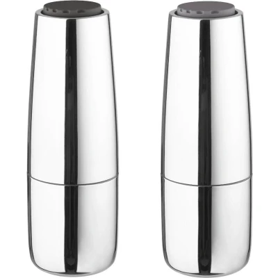 Afbeelding van Blomus Peper en zoutmolenset Salpi Glanzend RVS 7x7x20cm 180ml