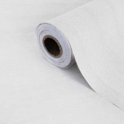 Afbeelding van Extra sterke gelamineerde zelfklevende houtfolie, wit hout, plakfolie, meubelfolie, decoratiefolie, deurfolie, keukenfolie, kastfolie, tafelfolie, 90 cm x 210