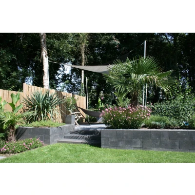 Afbeelding van MBI De Steenmeesters GeoPlano Stapelblok Milano 30x15x15cm Uniek &amp; speels effect