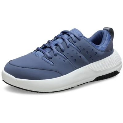 Afbeelding van Crocs Heren On The Clock Work Sneaker, Storm/Bijou Blauw, 39.5 EU