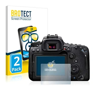 Afbeelding van BROTECT Screenprotector voor Canon EOS 90D Folie Beschermfolie transparant (2 Stuks)