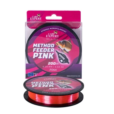 Afbeelding van Energo Method Feeder Monofilament Pink 0.20mm 200m Nylon vislijn