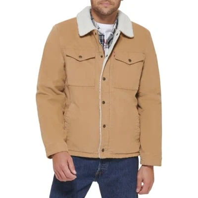 Afbeelding van Levi&#039;s Heren Corduroy Sherpa gevoerde Trucker Jacket (standaard en groot &amp; lang) Denim, bruin, XXL