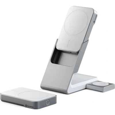 Afbeelding van Alogic Matrix+ 3 in 1 Magnetic Charging Dock with Power Bank and geschikt voor Apple Watch Global