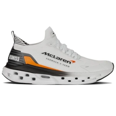 Afbeelding van K Swiss Heren Impls Trnr X Mclaren Sneakers, Wht Blk Papaya, 41 EU