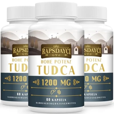 Afbeelding van Ultrasterke TUDCA (1200 mg per portie), 180 capsules tauroursodeoxycholzuur galzouten, leversupplement Niet GMO, glutenvrij
