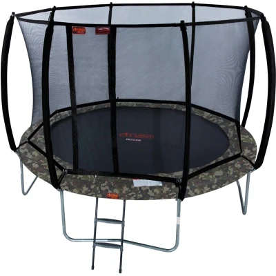 Afbeelding van Trampoline Avyna Pro Line 365 + Royal Class Veiligheidsnet Ladder Camouflage