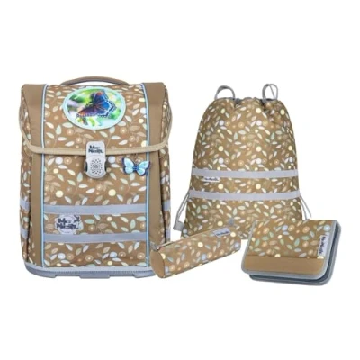 Afbeelding van McNeill Schooltas Ergo Perfecto Schoolbag Set 5 delig Greta Mosterdgeel