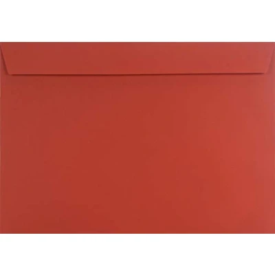 Afbeelding van Netuno 10 gekleurde enveloppen Rood DIN C4 22,9 x 32,4 cm 120g Design groot voor A4 documenten certificaten diploma&#039;s contracten