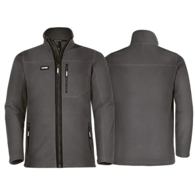 Afbeelding van Uvex Echor Fleecejack voor heren, werkjas, outdoorjas met sherpa fleece, grijs, L