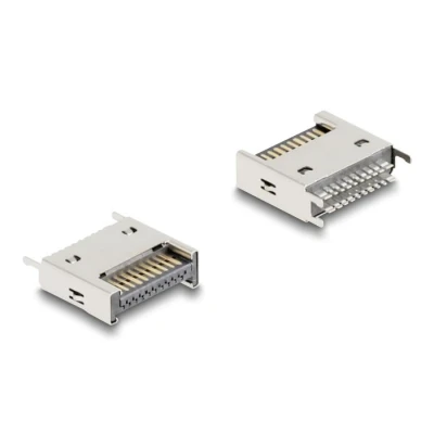 Afbeelding van Delock USB 10 Gbps Typ E Key A 20 Pin Stecker gerade zur SMT Lötmonta