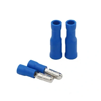 Afbeelding van Grapelet Kabelschoenen x 100 cm, ronde stekker blauw x50, steekhulzen, 50, knijpverbinding, geïsoleerd, voor auto&#039;s, elektronica en hobby