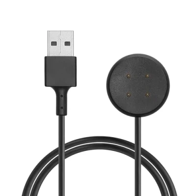 Afbeelding van kwmobile USB oplaadkabel geschikt voor Google Pixel Watch 2 kabel Laadkabel smartwatch in zwart