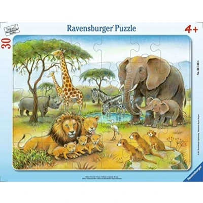 Afbeelding van Ravensburger puzzel Africa&#039;s Wildlife Legpuzzel 30 stukjes