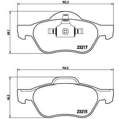 Afbeelding van Brembo Remblokset P 68 048X