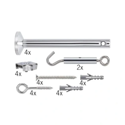 Afbeelding van Paulmann Light&amp;Easy 17834 12V kabelsysteemcomponenten Spanmontageset Chroom