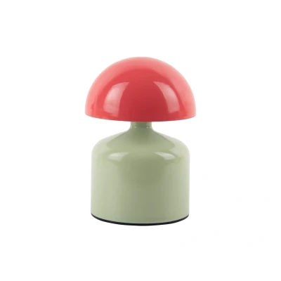 Afbeelding van Leitmotiv Tafellamp Funky Impetu LED Oplaadbaar Zacht Groen Scarlet Rood 10x10x15cm Nice thingZ