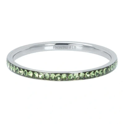 Afbeelding van zirconia peridot iXXXi Vulring 2 mm Silver 21 / Zilver