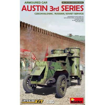 Afbeelding van 1:35 MiniArt 39007 Austin Armoured Car 3rd series with Interior Kit Plastic Modelbouwpakket