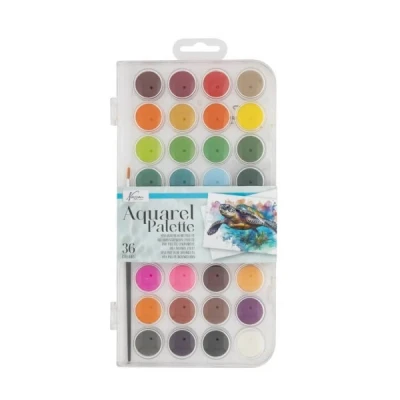 Afbeelding van Creative Craft Group Kleurenpallet Aquarel, 36 kleuren