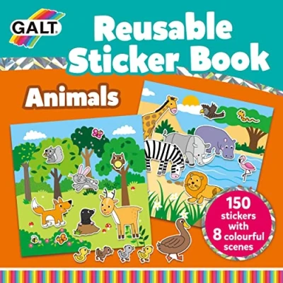 Afbeelding van Galt Herbruikbaar Stickerboek Dieren 158 delig 21 Cm