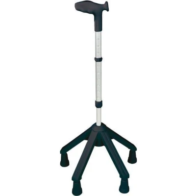 Afbeelding van Rebotec Vierpoot Wandelstok Links Zwart
