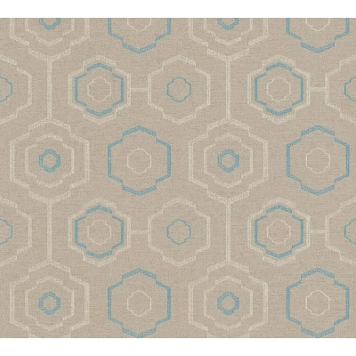 Afbeelding van AS Creation Ethnic Origin 37177 1 371771 Beige / Blauw