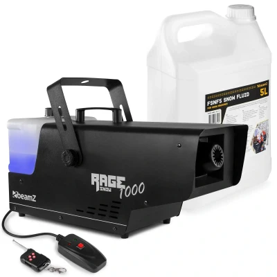 Afbeelding van BeamZ RAGE1000SNOW sneeuwmachine met 5 liter sneeuwvloeistof