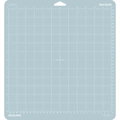 Afbeelding van Craftelier Herbruikbare snijmat met hechting of lichte grip voor scrapbooking en knutselen, compatibel Cricut machines, afmetingen 30,5 x cm, blauw