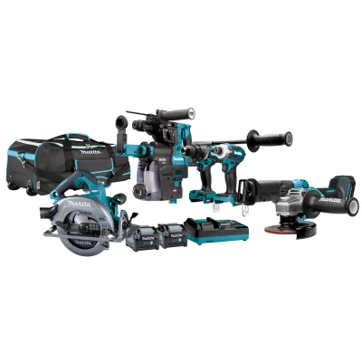 Afbeelding van Makita 40 V Max Combiset Boren, (Slag)Schroeven, Slijpen En Zagen DK0162G601