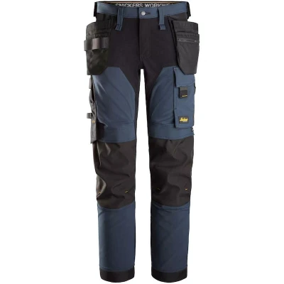 Afbeelding van Snickers AllroundWork 4 weg Stretch broek Blauw/Zwart maat 54