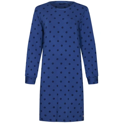 Afbeelding van Blauw bloemetjes Pastunette nachthemd Maat 38