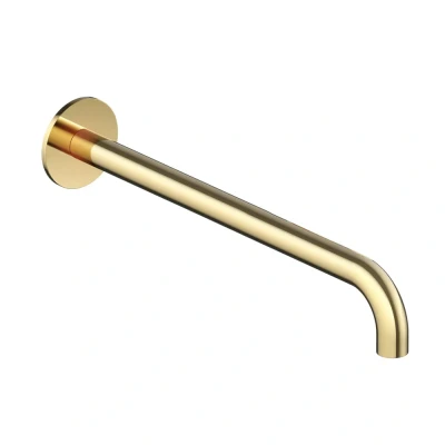 Afbeelding van HotBath Cobber Uitloop 30 cm CB095 Gepolijst Messing