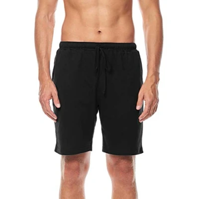 Afbeelding van Timone TI TI30 114 PP Heren Pajamabroek kort Pyjamashorts met zakken elastische tailleband koord 100% Katoen Zwart M