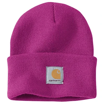 Afbeelding van Carhartt Muts A18 Watch Hat Unisex Magenta Agate *Limited edition