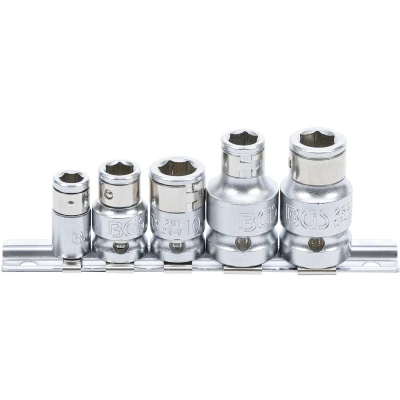 Afbeelding van BGS 70103 Set bitadapters met blokkeerkogel binnenvierkant 6,3 mm (1/4&quot;) / 10 (3/8&quot;) 12,5 (1/2&quot;) 5 dlg.