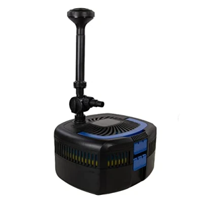 Afbeelding van AquaForte GFU 6011 fonteinpomp + 11W UV C, vermogen 57W, max. opvoerhoogte 2,5 M, debiet m3 per uur, vijvergrootte 5 m3, 13/19/25 mm aansluiting, druk 2 bar, helder water