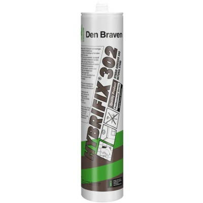 Afbeelding van Zwaluw Hybrifix 302 290ml Zwart Den Braven