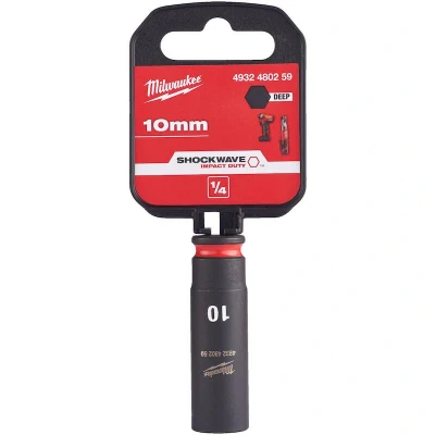 Afbeelding van Milwaukee Accessoires SHOCKWAVE Slagdop 1/4&quot; diep 10mm 1 stuk 4932480259