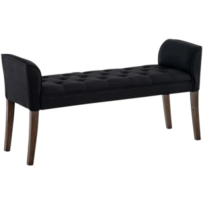Afbeelding van CLP Cleopatra Chaise longue Stof zwart antiek donker