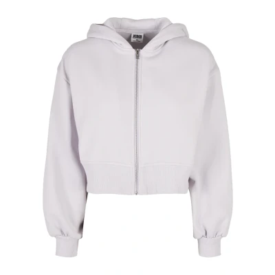 Afbeelding van Urban Classics Short Sweater met rits, Dames, Maat: 4XL, Softlilac