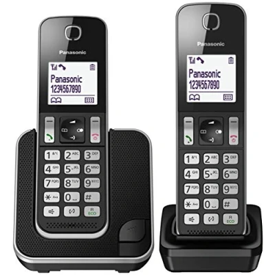 Afbeelding van Panasonic KX TGD312JTB draadloze telefoon Digital DUO, LCD effen