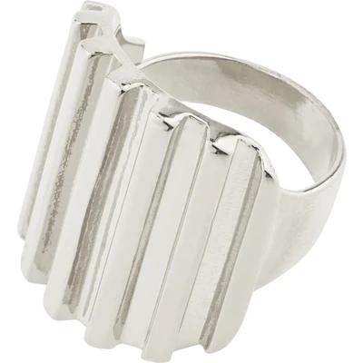 Afbeelding van Pilgrim Laurel Recycled RING Unisex Ring, Maat: One Size, Silver plated