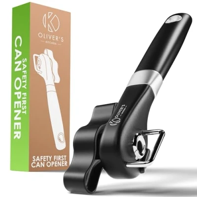 Afbeelding van Oliver&#039;s Kitchen ® Premium Safety Blikopener Open Blikken en met gemak (zwart)