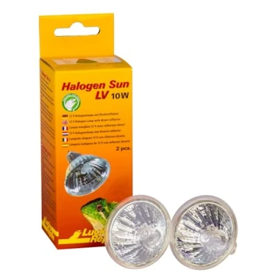 Afbeelding van Lucky Reptile Halogen Sun LV Warmtestraler 10W zonlichtlamp voor G5.3 steekfitting speciale reflectorvorm lamp met goede licht en warmteopbrengst in de lichtfocus verlichting reptielen
